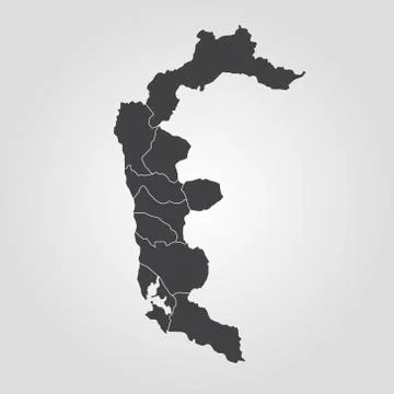 Map of Azad Kashmir Stock-Illustration