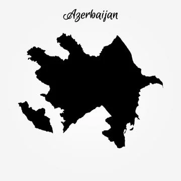 Map of Azerbaijan Stock Illustration