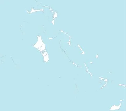 Map of the Bahamas Stock Illustration