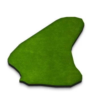 Map of Barbados. 3D isometric perspective illustration. Stock Illustration