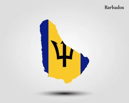 Map of Barbados Stock-Illustration