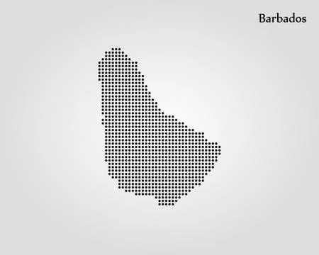 Map of Barbados. Vector illustration. World map Stock Illustration