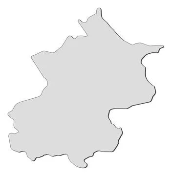 Map of Beijing (China) Map of Beijing, a province of China. Copyright: xZo... Stock Photos