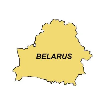 Map of Belarus icon design Stock Illustration