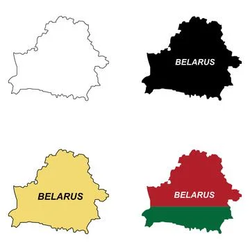 Map of Belarus icon design Stock Illustration