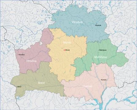 Map of Belarus Stock Illustration
