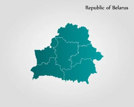 Map of Belarus Stock Illustration
