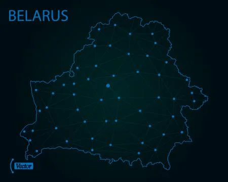 Map of Belarus. Vector illustration. World map Stock Illustration