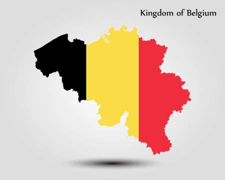 Map of Belgium Stock Illustration