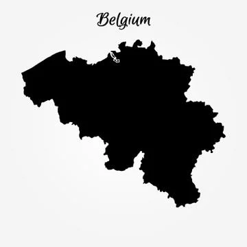 Map of Belgium Illustrazione stock