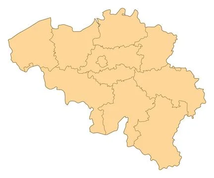 Map of Belgium Map of Belgium with the several provinces. Copyright: xZoon... Stock Photos