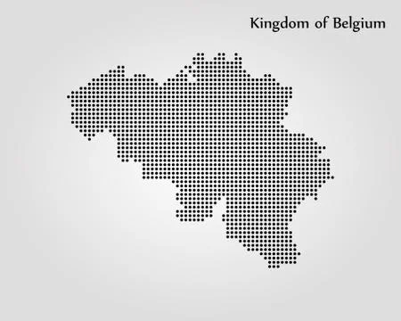 Map of Belgium. Vector illustration. World map Stock Illustration