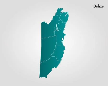 Map of Belize Stock Illustration