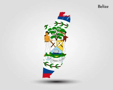 Map of Belize Stock Illustration