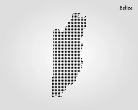 Map of Belize. Vector illustration. World map Stock Illustration