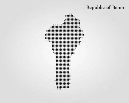 Map of Benin. Vector illustration. World map Stock Illustration
