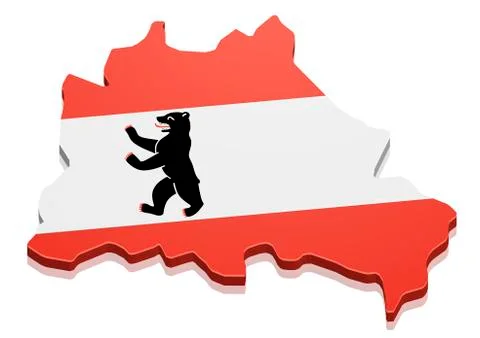 Map Berlin Stock Illustration
