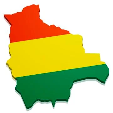 Map bolivia Stock Illustration