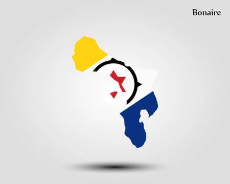 Map of Bonaire Stock Illustration