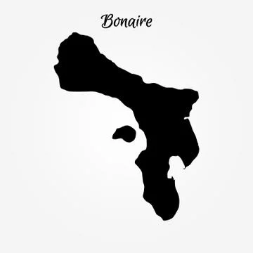 Map of Bonaire Stock Illustration