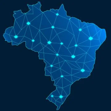 Map of Brazil イラスト素材