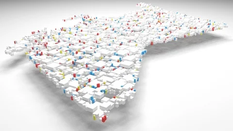 Map of British Columbia - Canada Stock Footage 86333613