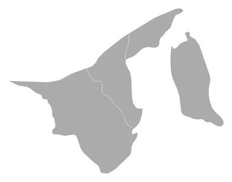 Map of Brunei Map of Brunei with the several states Copyright: xZoonar.com... Foto stock