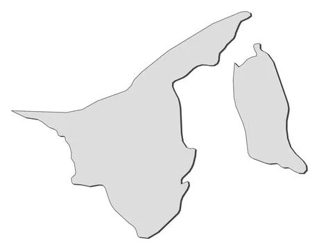 Map of Brunei Map of Brunei with the several states Copyright: xZoonar.com... Stock Photos