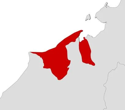 Map of Brunei Map of Brunei with the several states Copyright: xZoonar.com... Stock Photos