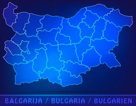 Map of bulgaria Ilustración de archivo