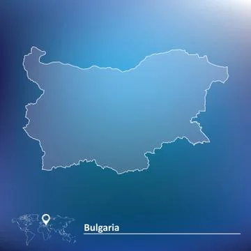 Map of Bulgaria Stock Illustration