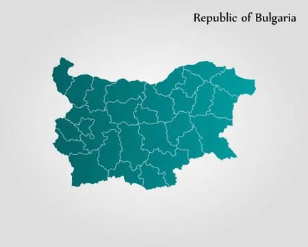Map of Bulgaria Stock Illustration