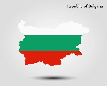 Map of Bulgaria Illustrazione stock