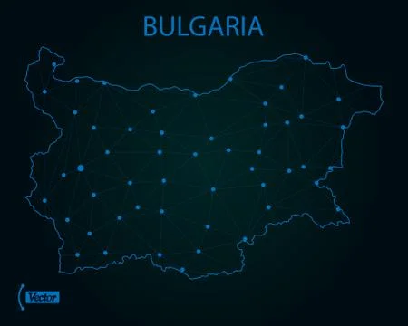 Map of Bulgaria. Vector illustration. World map Stock Illustration