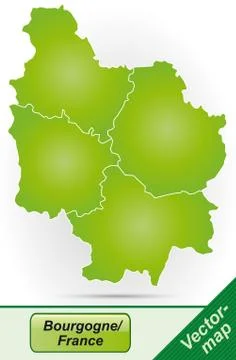 Map of burgundy イラスト素材