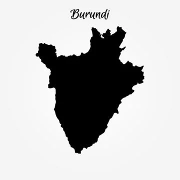 Map of Burundi Stock Illustration