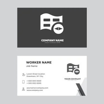 Map business card design Free Stock Illustration