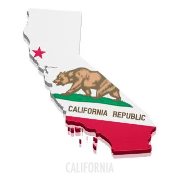 Map California Stock Illustration