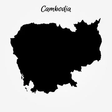 Map of Cambodia Stock-Illustration