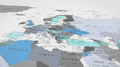 Map The camera rotating around Belarus on the world map takes the focus. Stock Footage 299936492