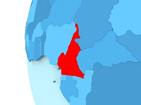 Map of Cameroon Illustrazione stock