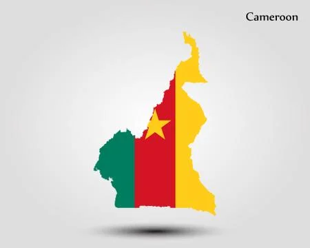 Map of Cameroon Stock Illustration