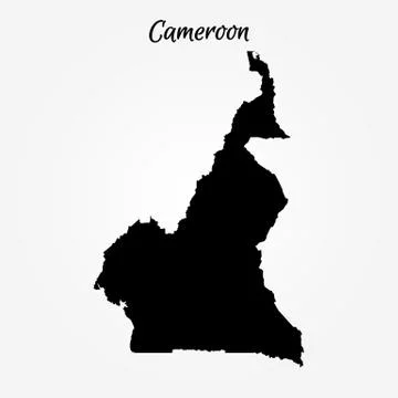 Map of Cameroon Stock Illustration