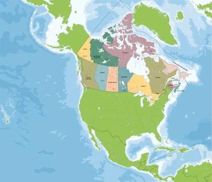 Map of Canada Stock Illustration