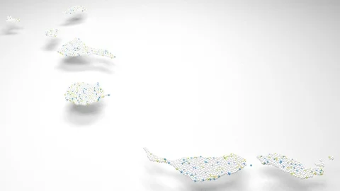 Map of the Canary Islands - Spain Stock Footage 89074464