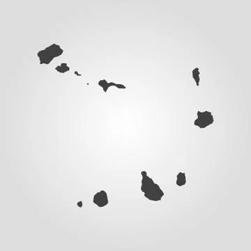 Map of Cape Verde. Vector illustration. World map Stock Illustration