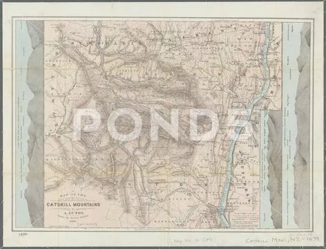 Map Of The Catskill Mountains Cartographic Maps Topographic Maps   Map Catskill Mountains Cartographic Maps Photo 226286459 Iconl 