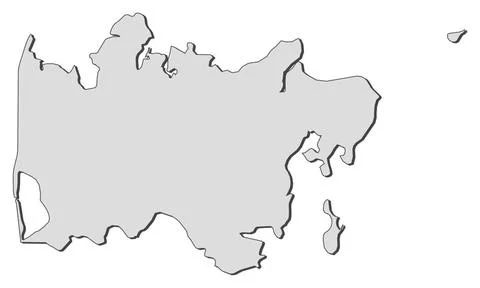Map of Central Denmark (Denmark) Map of Central Denmark, a region of Denma... Stock Photos