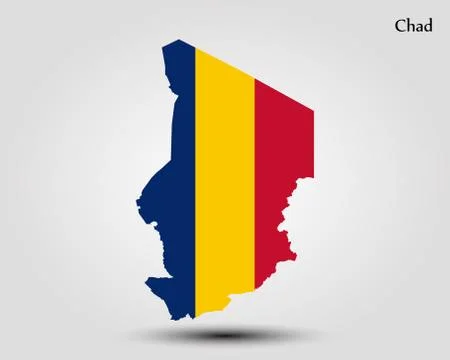 Map of Chad Stock Illustration