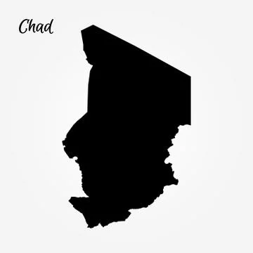 Map of Chad Stock Illustration